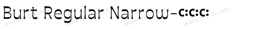 Burt Regular Narrow字体转换
